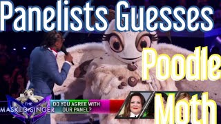 Panelists Guesses on Poodle Moth  The Masked Singer USA Season 11 Ep 4 [upl. by Euqnom677]