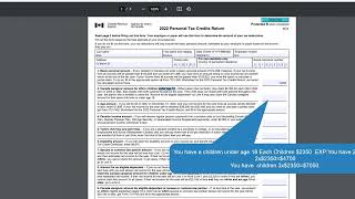 How To Fill TD1 2022 Personal Tax Credits Return Form Federal [upl. by Nwadal]