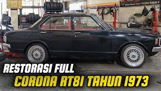 TOYOTA CORONA RT81 TAHUN 1973 DI RESTORASI‼️ PASANG AC UPDATE TERBARU [upl. by Nagle]