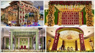 Latest Wedding Mandapam Decoration Ideas 2023  Wedding Stage Decorations  Muhurtham Stage Decor [upl. by Pelagi]