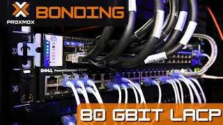 Proxmox Network Configuration  How To Create LACP Bonds  2x 40Gbit Homelab Networking [upl. by Atsev]