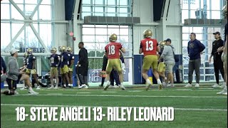 Passing Highlights from Notre Dames March 7 Practice [upl. by Thomasa]