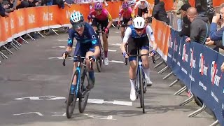 Incredible Sprint Finish On Final Climb In Fleche Wallone Femmes Race [upl. by Rovert147]