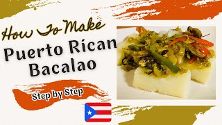 BACALAO Recipe  Puerto Rican salted cod [upl. by Philina938]