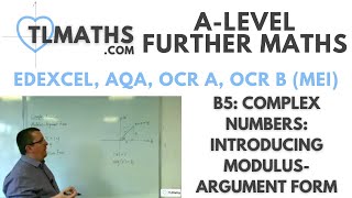 ALevel Further Maths B503 Complex Numbers Introducing ModulusArgument Form [upl. by Aniala108]