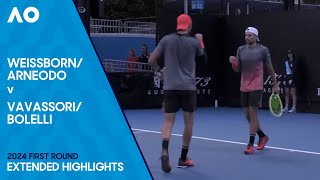 ArneodoWeissborn v BolelliVavassori Extended Highlights  Australian Open 2024 First Round [upl. by Pamela]