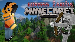 Edvisss Žaidžia  Minecraft PE O [upl. by Hacceber167]