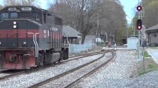 HD Pan Am DO1 514 amp Amtrak 681 In Brunswick ME  582013 [upl. by Mcnully]