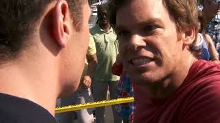 Dexter  S4E5  Dexter Loses his Temper on a Cop [upl. by Reinal818]