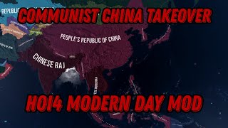 Taking over Asis as Communist China  HOI4 Modern Day Mod [upl. by Enyrehtac43]