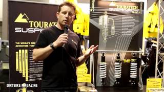 Long Beach Motorcycle Show Touratech SuspensionDirtbike Magazine [upl. by Couchman]