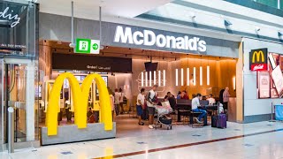 DUBAI AIRPORT TERMINAL 3  DUTY FREE DUBAI  MCDONALDS FOOD COURT  2024 [upl. by Barraza91]