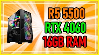 RTX 4060  Ryzen 5 5500  Teste em Jogos  UMA Boa Configuração para FULL HD [upl. by Mohammad]