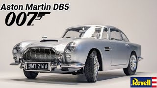 NEW Aston Martin DB5  Bond 007 Goldfinger  124 Revell Model kit full build [upl. by Abijah]