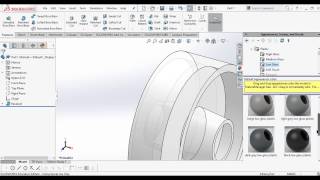 Creating a wheel using solidworks Revolve tool [upl. by Ellerol]