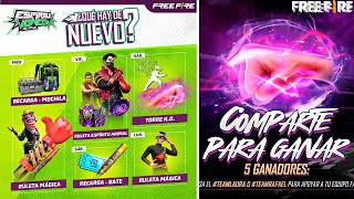 🤯 AGENDA SEMANAL DE FREE FIRE TORRE KO Y PUÑOS RULETA MAGICA PANTUFLAS Y MAS NOVEDADES [upl. by Trask]