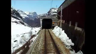 Flaam Railway  Flåmsbana  Flåmsbanen  Cab Ride  El 17 2227 [upl. by Noved]