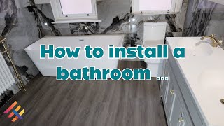 How to install a bathroom  2nd fix [upl. by Kenway]