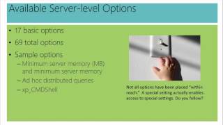 02  Administering Microsoft SQL Server 2012 Maintain Instances and Databases [upl. by Semele]