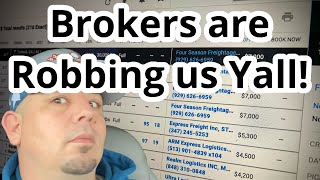 Todays Trucking Spot Market Dispatching your own Freight loads Brokers are being Disgraceful [upl. by Aisa]