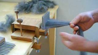 Combing Wool with Benjamin Green Standard Wool Combing Kit [upl. by Pinkham]