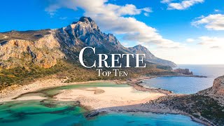 Top 10 Places To Visit in Crete  Greece Travel Guide [upl. by Sibylle]