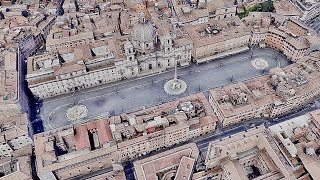 Piazza Navona Roma El lugar donde martirizaron a Santa Inés [upl. by Nnaeerb]