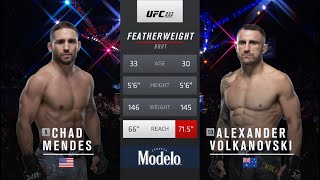 Chad Mendes vs Alexander Volkanovski Full Fight Full HD [upl. by Eciral414]