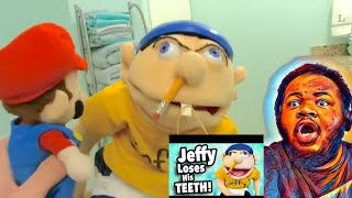 SML Movie Jeffy Loses His Teeth REACTION sml jeffy supermariologan 😂🦷 [upl. by Arahsak]