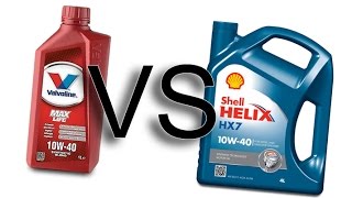 Valvoline Maxlife 10w40 vs Shell Helix hx7 10w40 test [upl. by Corb534]