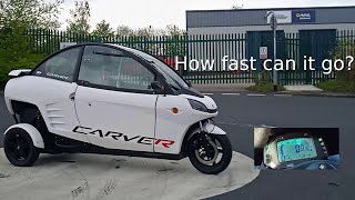 Driving the Carver S Electric Car at Top Speed [upl. by Fachan]