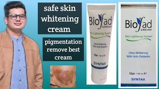 biofad cream reviewsafe skin whitening creampigmentation remove safe cream [upl. by Aitnahc]