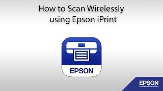 How to Scan from a WiFi Enabled Epson Printer using Epson iPrint [upl. by Ireg169]