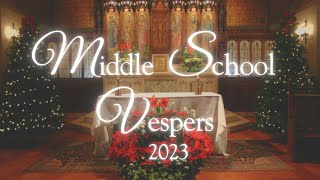 Newton Country Day Middle School Vespers 2023 [upl. by Enecnarf]