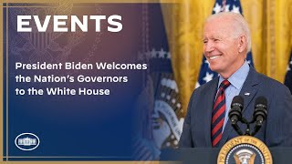 President Biden Welcomes the Nation’s Governors to the White House [upl. by Ahsropal]