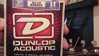 Dunlop Guitar Strings VS DAddario Ernie Ball Martin Review What is the Best String [upl. by Aicsila668]