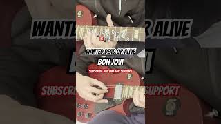 Wanted Dead or Alive guitar tutorial [upl. by Narmis]