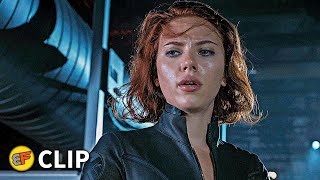 Black Widow vs Hawkeye  Fight Scene  The Avengers 2012 Movie Clip HD 4K [upl. by Bushey749]