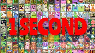 1 second of all monsters in My Singing Monsters [upl. by Dorahs374]