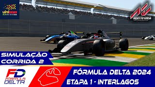 Fórmula Delta 2024  Etapa 1  Interlagos  CORRIDA 2 Assetto Corsa [upl. by Eigroeg42]