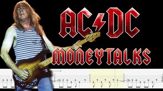 ACDC  Moneytalks Bass Tabs By ChamisBass [upl. by Michaeline]