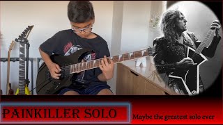 Painkiller Solo 1 covered by an 11 yr old guitarist Judas Priest [upl. by Gleda]