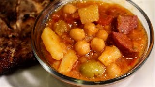 Chickpeas  How to Make Puerto Rican Chickpeas Recipe Garbanzos Guisados Episode 080 [upl. by Fregger]