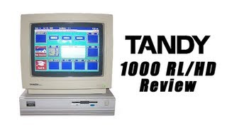 LGR  Tandy 1000 RLHD Retro Computer Review [upl. by Asnarepse]