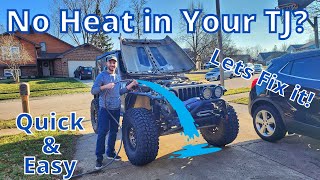 How To Fix quotNo Heatquot In Your Jeep [upl. by Ayifas112]