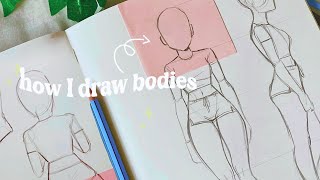 How I draw bodies 💓 [upl. by Ysus]