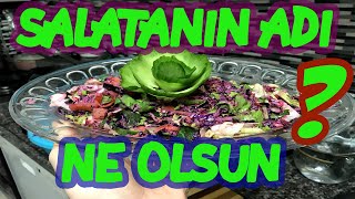 SALATA YAPTIK BU SALATANIN İSMİ NE OLSUN  Karantina Günlükleri evdeKal [upl. by Esinrahs330]