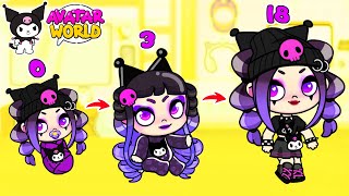 Triplets Separated At Birth Kuromi My Melody Hello Kitty NEW BABY IN AVATAR WORLD [upl. by Maribeth]