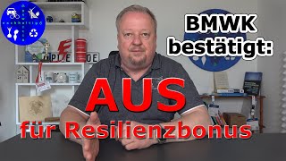 AUS für den Resilienzbonus  keine höhere Vergütung für deutsche PV [upl. by Hurst]