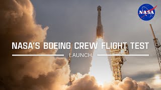 NASA’s Boeing Starliner Crew Flight Test Launch – June 5 2024 Official NASA Broadcast [upl. by Ahseekat]